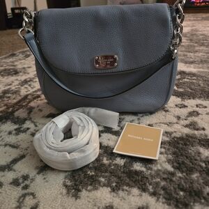 Michael Kors Blue Leather Shoulder Bag